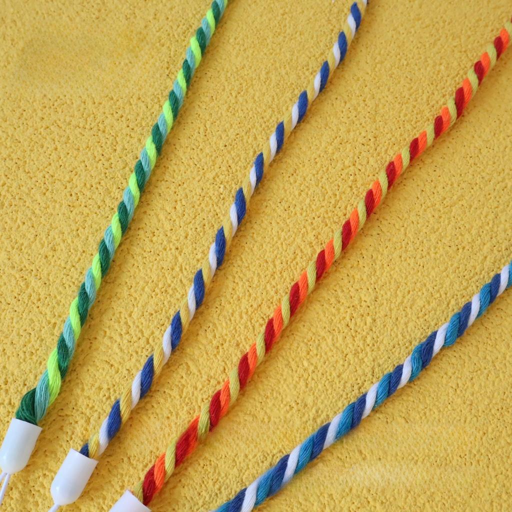 4PCS Interactive Cat Toy Satin Ribbon Bell Cat Stick Toys Kitten Playing Teaser Wand Toy Cat Supplies Replacement Head