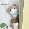Whimsical Otter Plush Keychain Featuring Fish Design Sweet Ice Cream Animal Pendant
