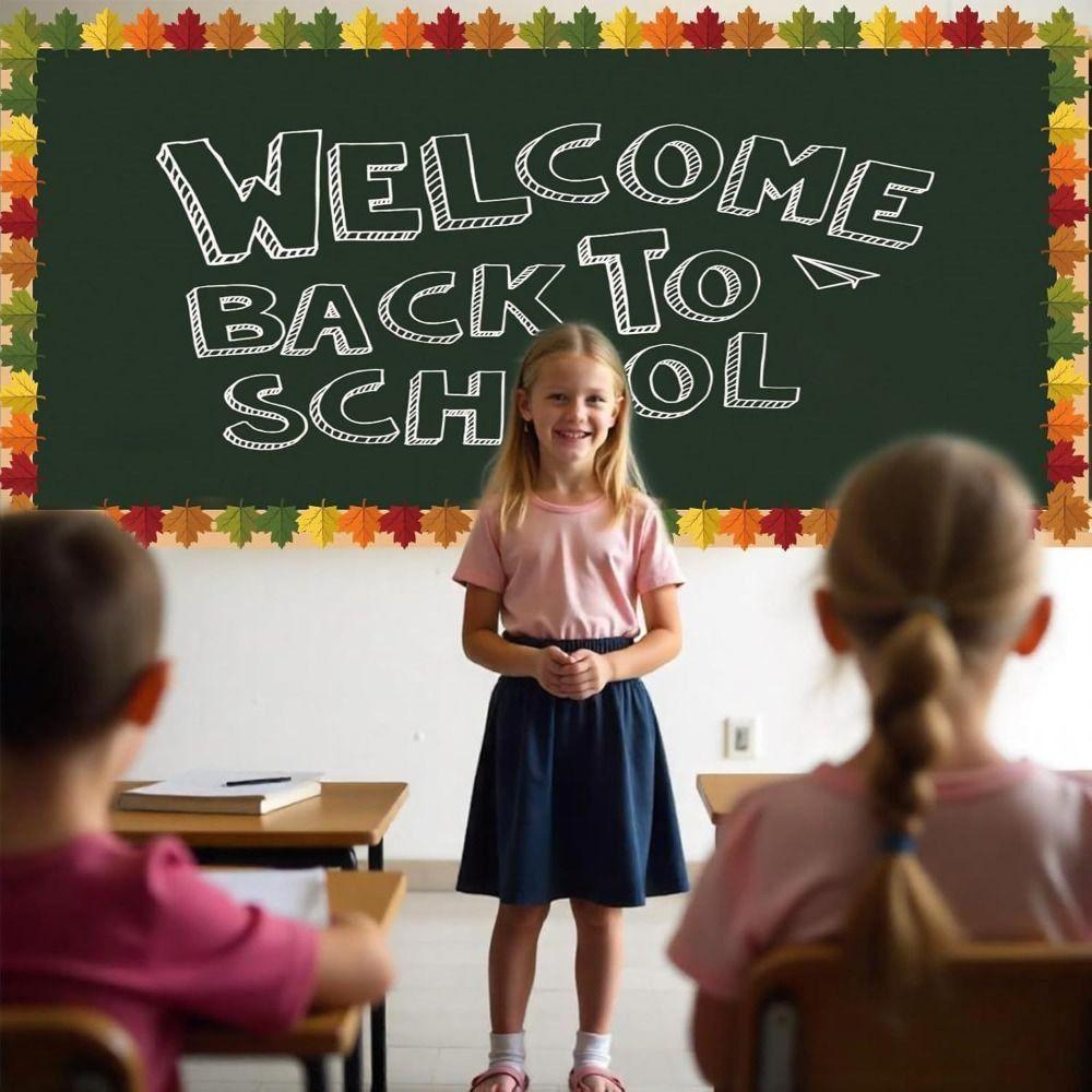 10m/roll Bulletin Board Border Sticker Self Adhesive Learning Wall Sticker School Bulletin Board
