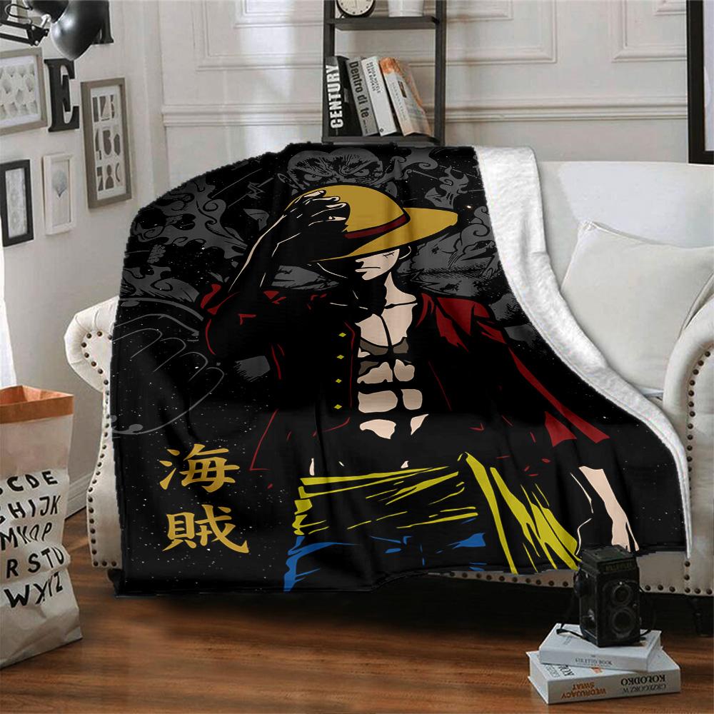 Pirate Adventure Journey Flannel Blanket Super Soft Warm Cozy Blanket For Sofa Bed Office Travel Allseason Home Decor Gift