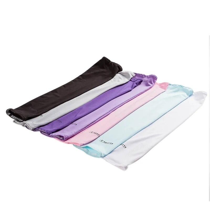 1 Pair Men Women Sports MTB Cycling Wear Arm Warmers Cooling Sleeves Cover Outdoor Bicycle Sun Protection Anti UV Arm Sleeves
