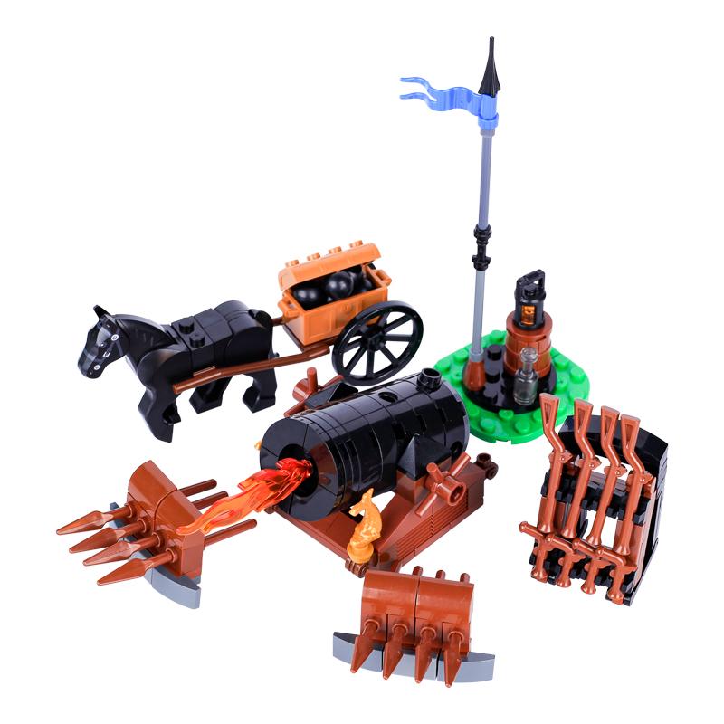 MOC Stavební kostky Vojenské figurky Příslušenství Napoleon Středověké dělo Mini kostka Pirátská loď Koupit Zboží Kluk Holka Hračka Dárky