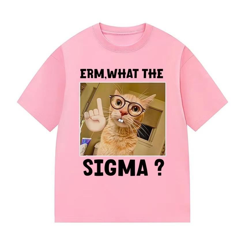 2026 Erm What The Sigma Funny Cute Meme Graphic T Shirt Unisex Wounisex Fashion Oversized T Shirts Humor Styl