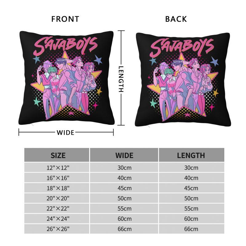 Custom Kpop Hunter Demons Pillow Case 40x40cm Saja Boys Modern Cushion Cover Soft Pillowcase