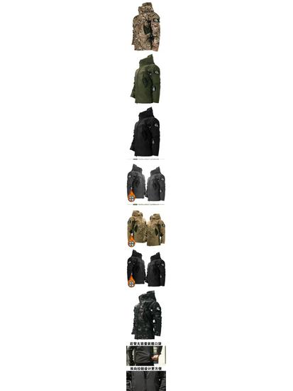 Unisex Outdoor Camouflage Waterproof Windbreaker: Warm, Fleece-Lined, Multi-Pocket Softshell Jacket for Fall and Winter