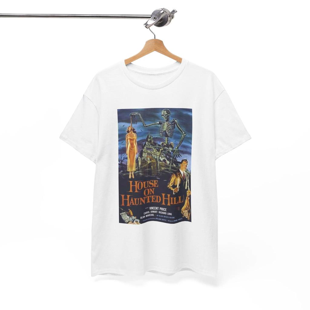 Haunted House Tshirt A Classic Printed Pattern From The 1959 Retro Horror Movie Poster for Women in A Shortsleeved Shirt