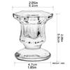 Hexagonal Glass Candle Holder Small Size Clear Glass Tea Light Holder for Home Table Decoration and Event Display
