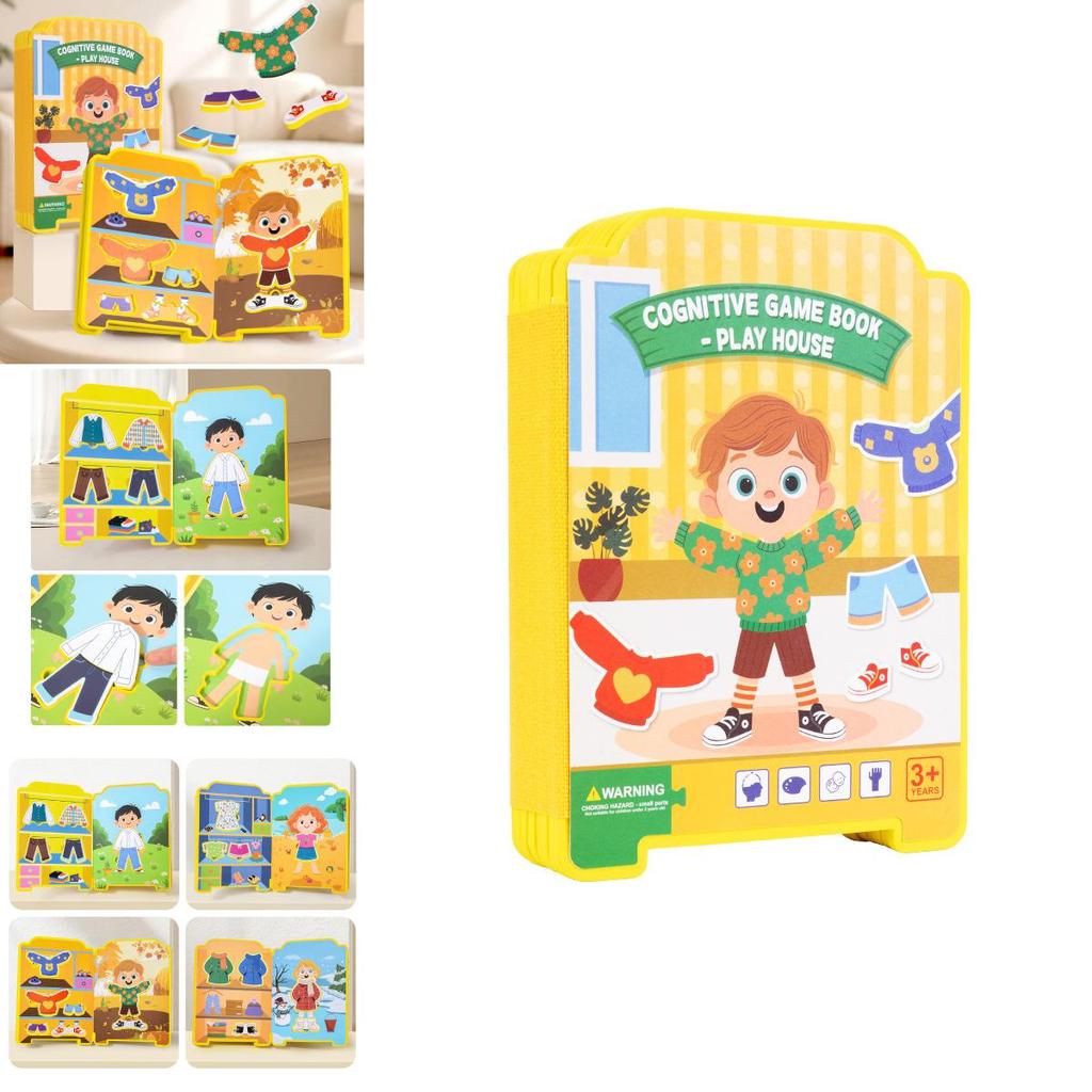 Educational Puzzle Dress Up Toy With Eva Material For Early Learning And Quiet Book Fun