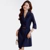 Women's Elegant Seven-Sleeve Blazer Dress