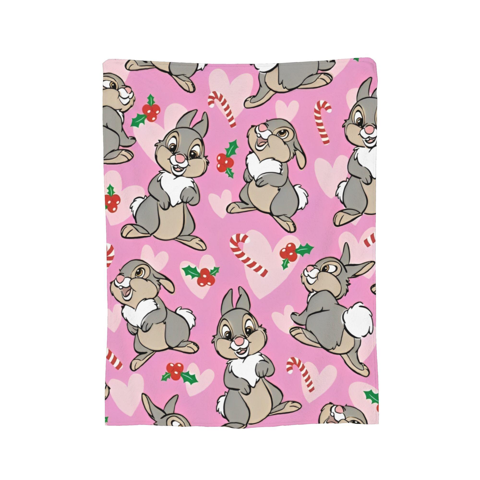 

Thumper Bambi blanket Cartoon Xmas Flannel Funny Breathable Throw blankets for Home Summer, 75x90cm