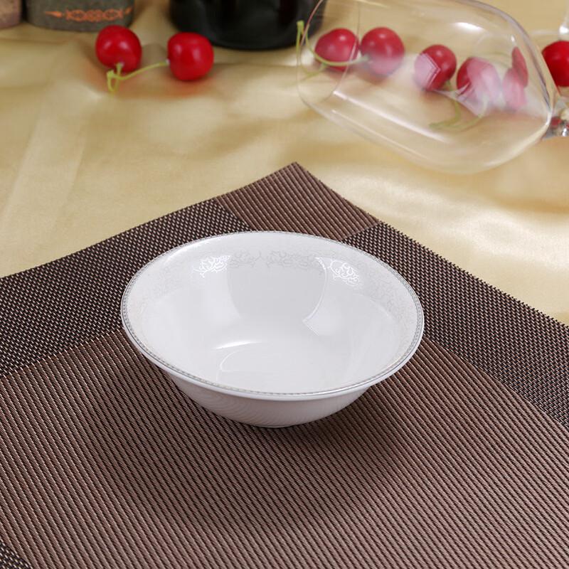 

Dairian Modern Chinese Style Ceramic Tableware Set with Platinum Pattern