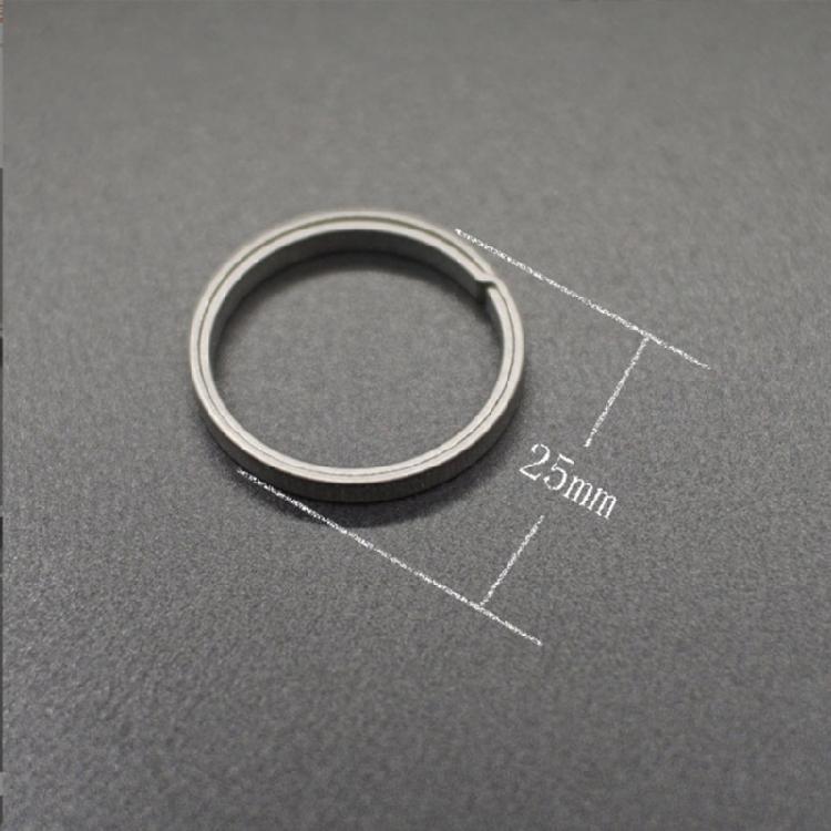 Stylové kulaté dělené kroužky na klíče pro klíčenky Karabina ze slitiny titanu Kroužky na klíčenky