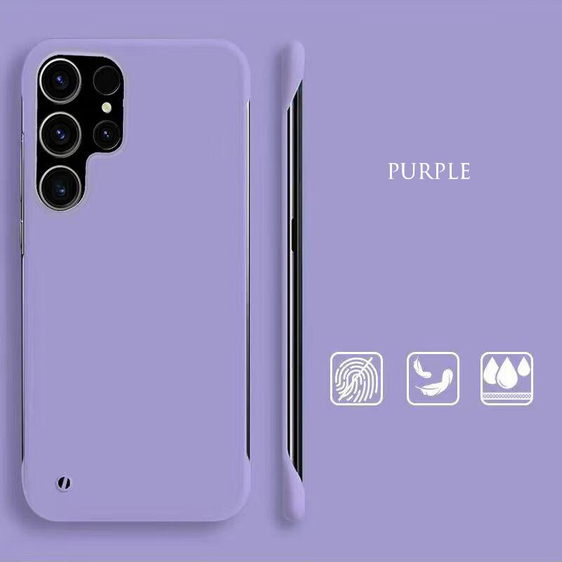 INS Simple Solid Color Skin Friendly Frameless Case For Samsung Galaxy S21 S20 Ultra Plus FE Note 20 Ultrathin Anti-Fingerprints Hard PC Matte Cover