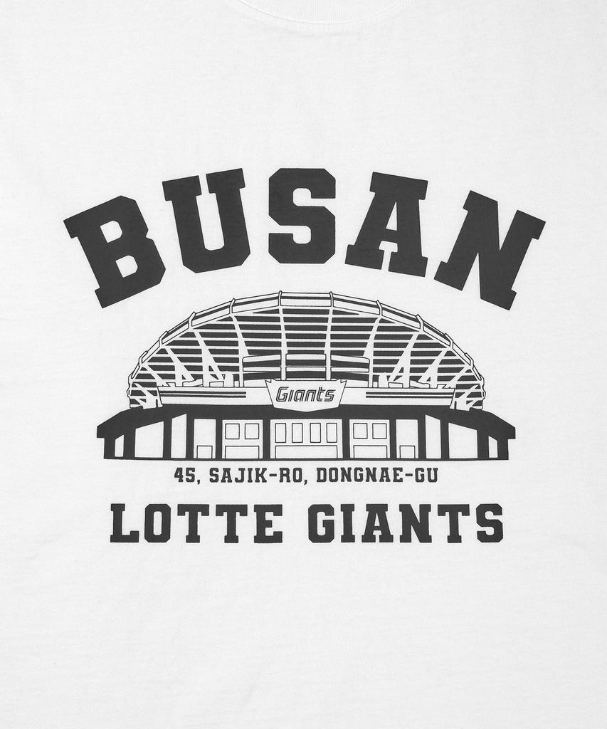 Hangugyaguwiwonhoe Mss X Kbo Ballpark Short Sleeve T-Shirt White [Busan Lotte Giants]