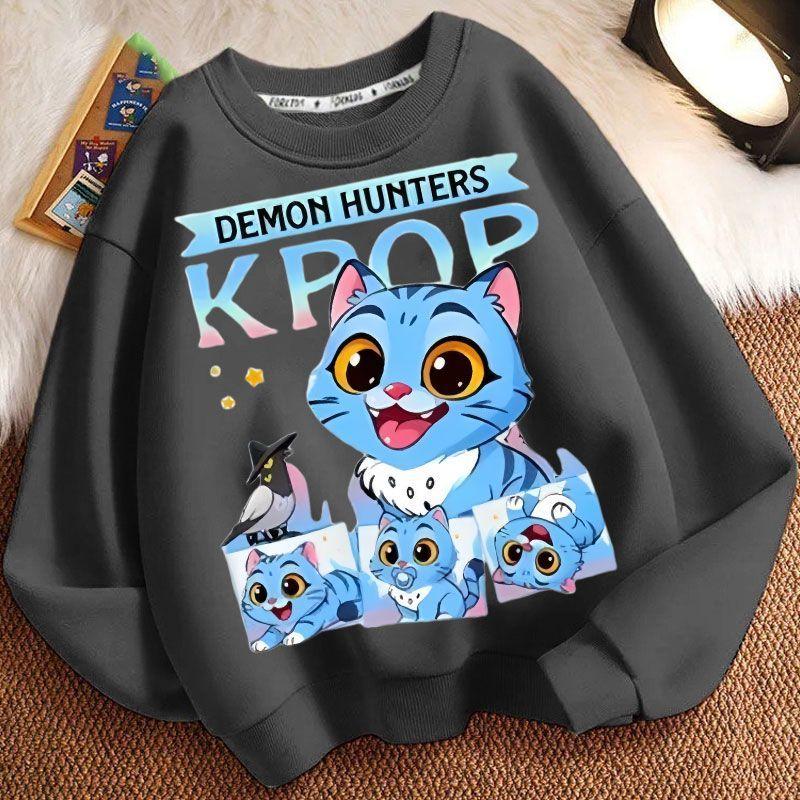 Children's Fashion Sweatshirts for Spring and Autumn, Long-sleeved Casual Sweatshirts for Boys and Girls