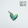 Elegant Mother-of-Pearl Heart Pendant Necklace with Copper-Plated Real Gold, High-Quality and Color-Retaining Jewelry Charm.