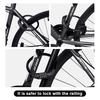 4 Digit Combination Bike Lock Cable – Resettable Security Steel Cable Lock for Bicycle, Scooter, Gate & Fence