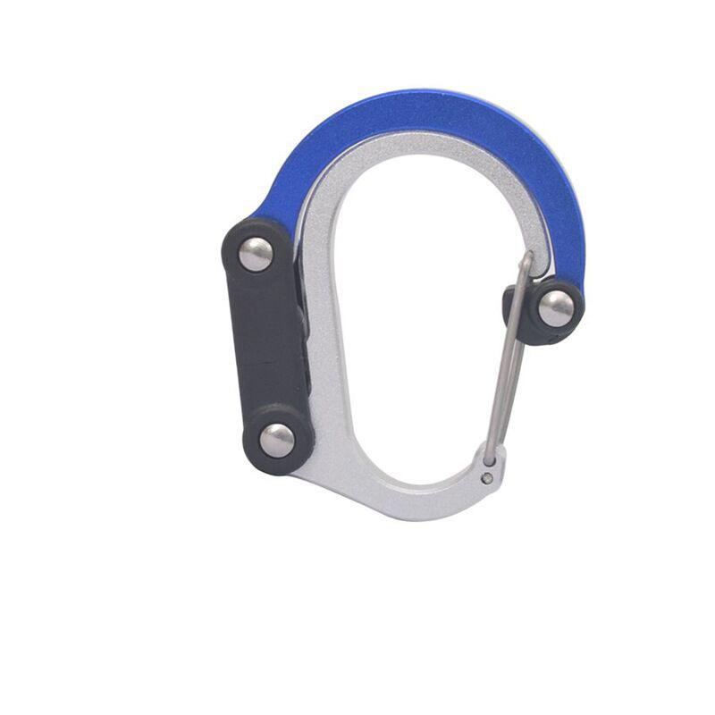 D-Shaped Aluminum Alloy Carabiner Clip Quickdraw Multi Function Safety Outdoor Camping Gear Accessory