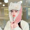 Outdoors Cute Fox Bomber Hat Thick Warm Winter Cap Plush Cartoon Earflap Bonnet for Women