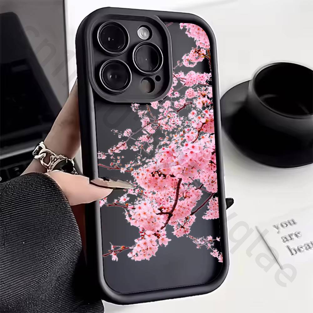 Flower Silicone Case For iPhone 13 11 15 17 12 14 16 Pro Max 17 Air Plus SE Shockproof Soft Protective Cover