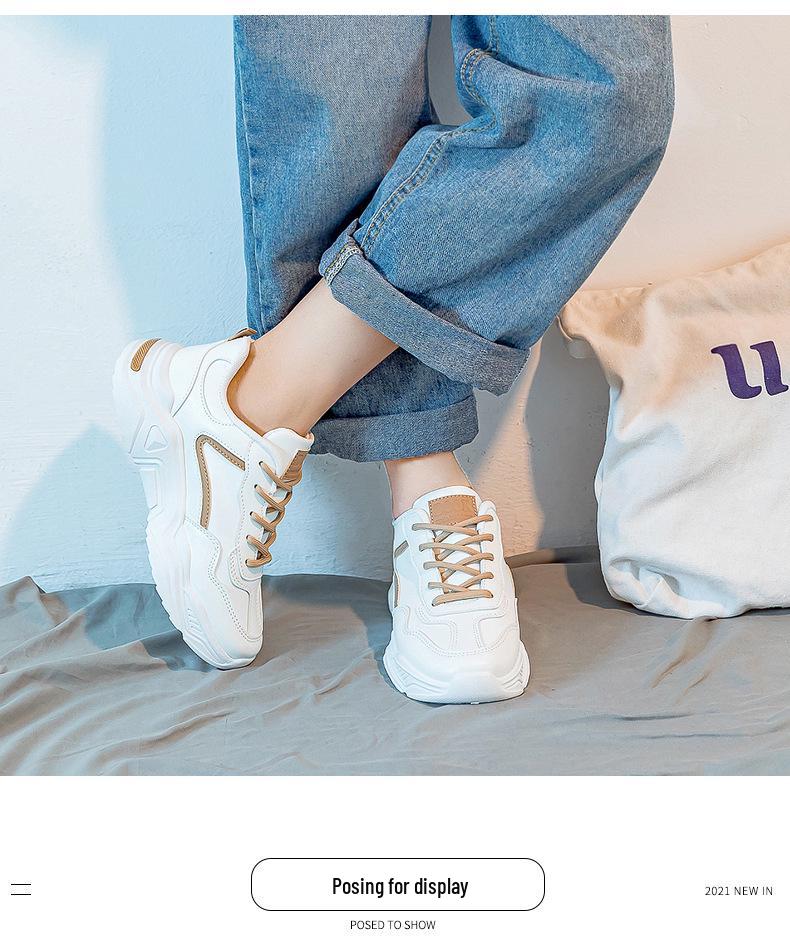 Women's Versatile Dad Sneakers 2025: New Thick-Soled Casual Running Shoes for Spring/Summer