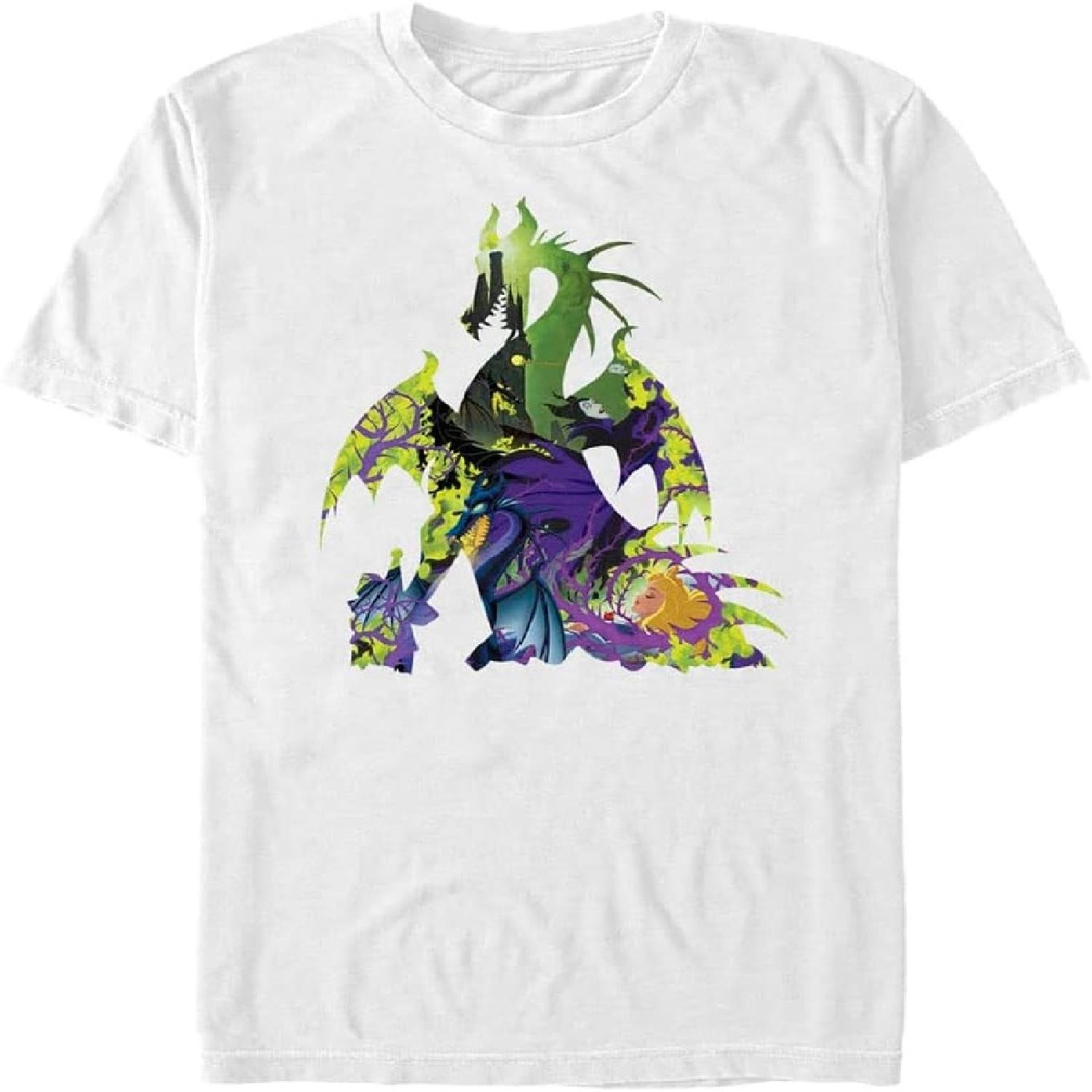 

Disney Big & Tall Princesses Dragon Form Men s Tops Short Sleeve Tee Shirt XXXXXL білий
