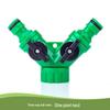 Three-Way Y-Type Ball Valve Faucet Splitter with Double Nipple Connector