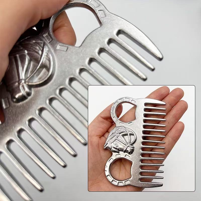 10 Pcs Horse Grooming Kit Complete Horse Brush Set Sweat Scraper Brush Comb Equine Grooming Tools for Shedding & Daily Care