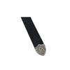 Trendy Unisex Retro Black Patterned Leather Belt