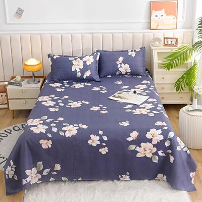 3Pcs Simple Floral Art Bed Sheet Set Home Decor Bedding Set Soft Comfortable Flat Sheets Pillowcases for Teens Boys Girls