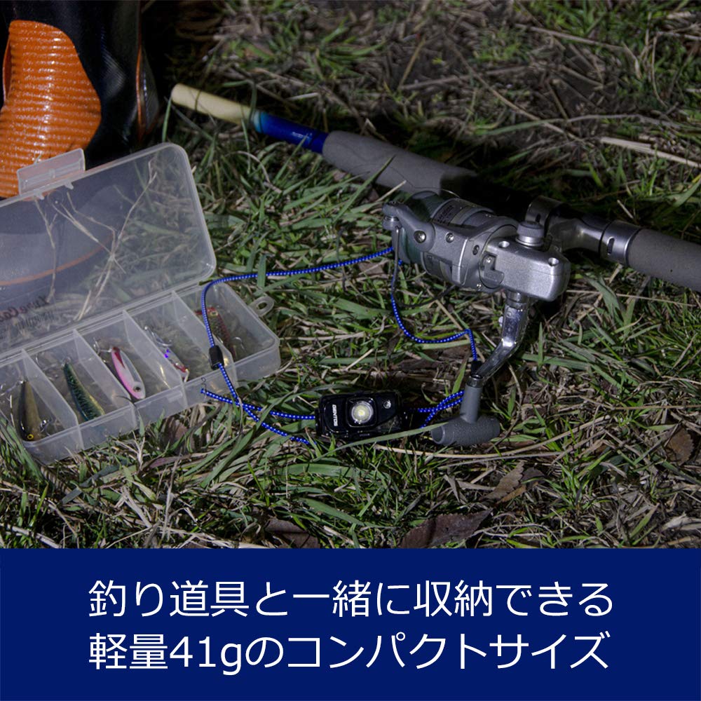 GENTOS LED Headlight USB Rechargeable 220 Lumens 2 Hours of Lighting Dustproof Water Rechargeable Battery ANSI Standard Compliant [Brightness / / /