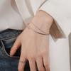 Mode Neue S925 Sterling Silber Gypsophila Doppel Kette Armband für Frauen Edlen Schmuck für Hochzeit Party Geburtstag Geschenk
