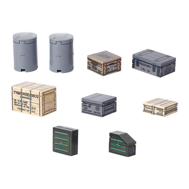 Toys Model Military Accessories Model WW2 Building Blocks Battlefield Blockhouse Sentry Tower Command Post Bunker Gift
