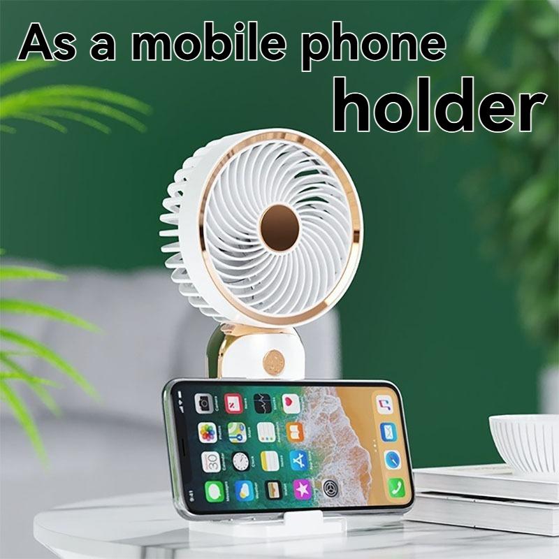 New Version Cooling Small Fan Unique Portable Compact USB Charging Gift Student Office Home Travel Desktop To Store Handheld Fan