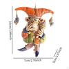 Clown Wind Chime Hanging Ornament Funny Gift Home Decor for Porch Outdoor