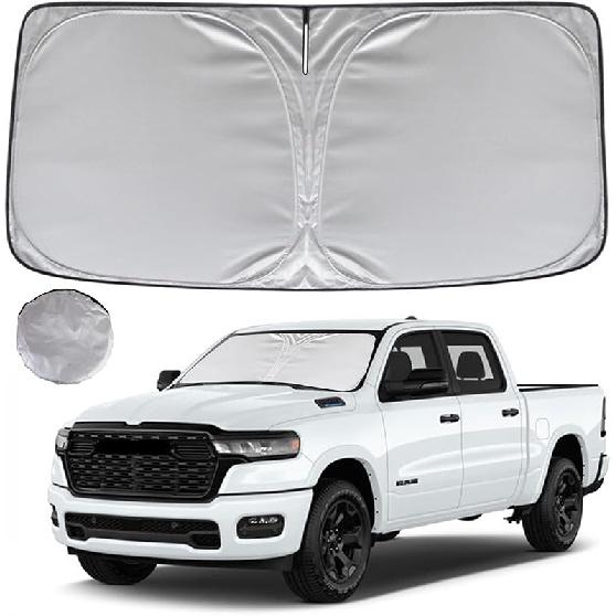 KAYZT Windshield Sun Shade For F150 2015- Foldable Sunshade Front Window  Fit Accessories