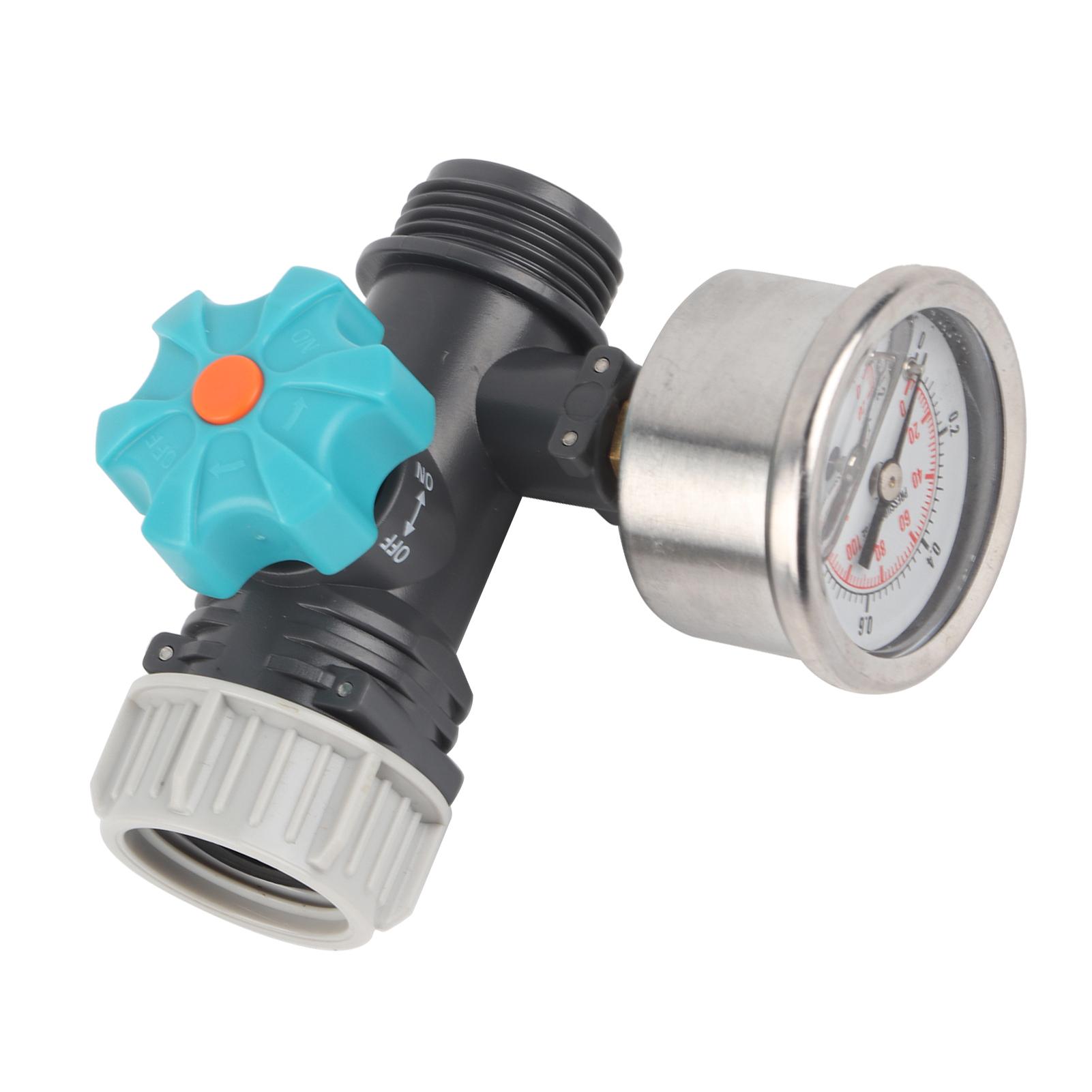 

D5 G3/4 дюйма Регулируемый клапан регулятора давления воды с манометром Контроллер регулировки для полива теплиц и садов