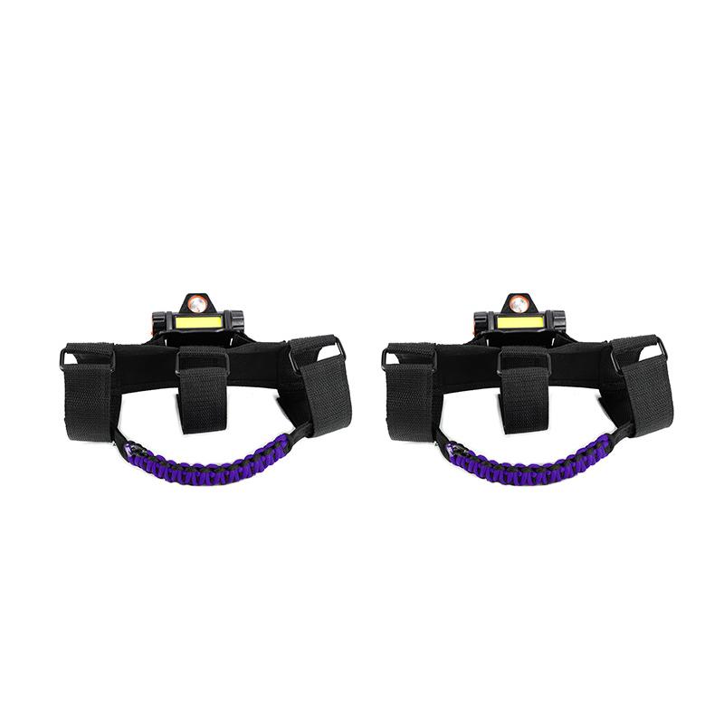 Auto-Regenschirmseil, Dachgriff mit Licht, für Jeep Wrangler JL/Gladiator JT JK 2007–2023, 2 Stück