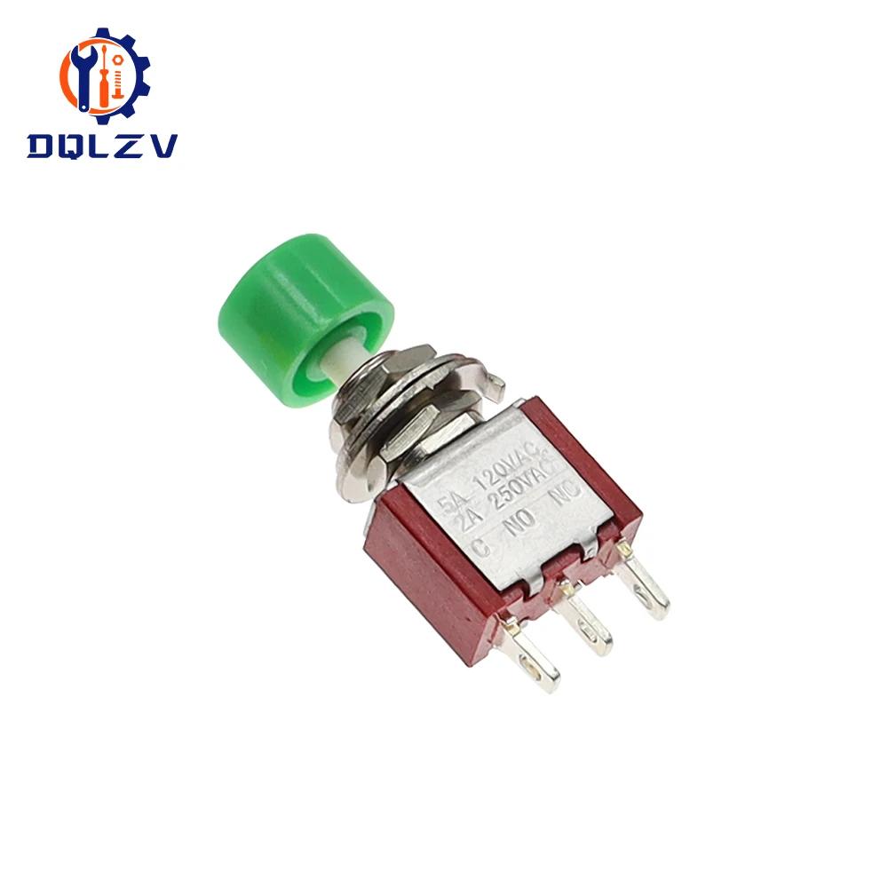 High Quality 6mm 3/6Pin 2 Position Mini Momentary Automatic return Push Button Switchl ON OFF 5A125V/2A250V Toggle Switch