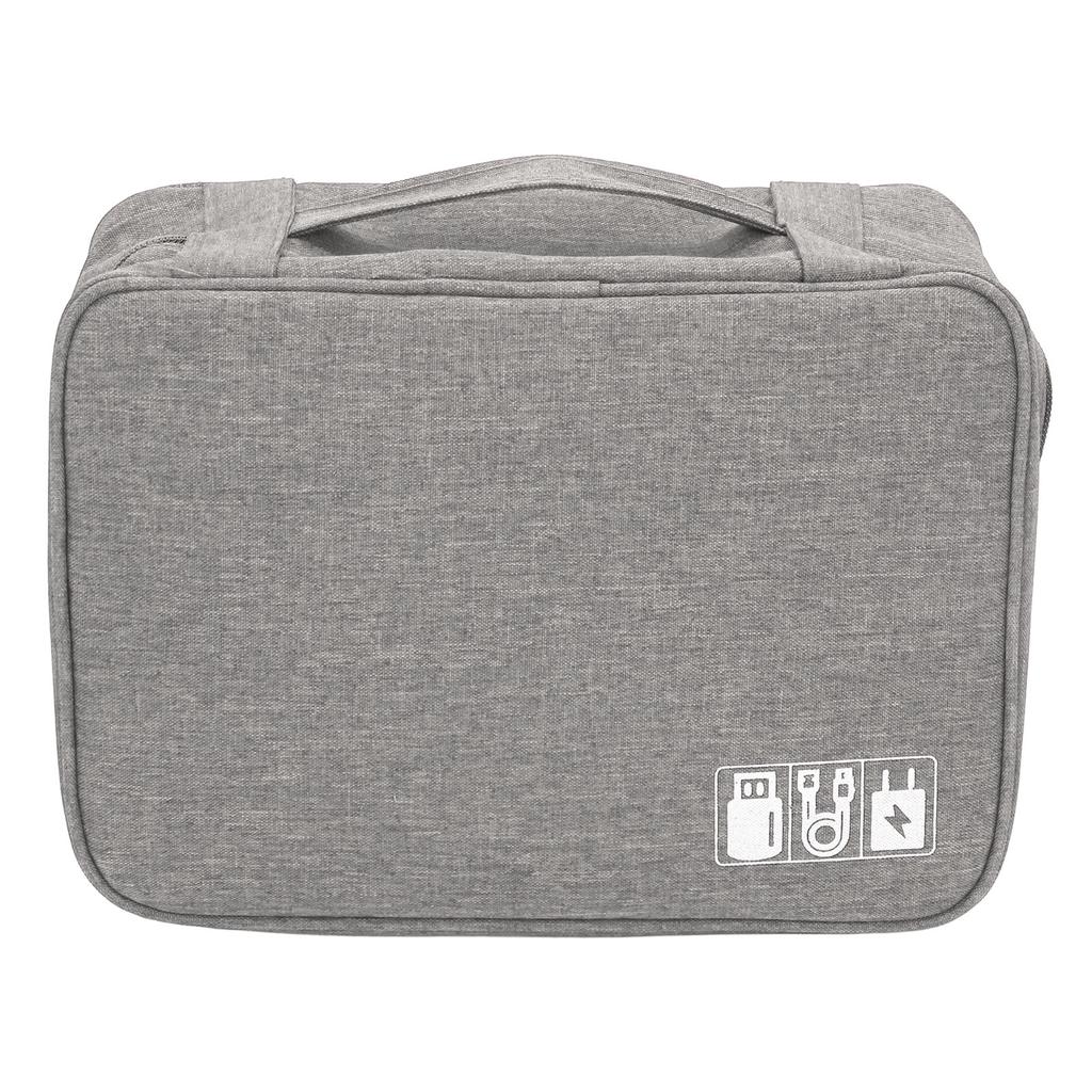 Data Cable Charger Bag Large Capacity Portable Electronic Accessory Storage Case for Mobile HDD Laptop Power Cord
