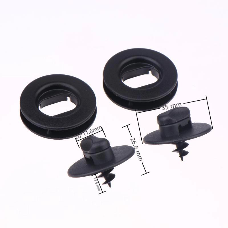 2/4 Set Clip di Fissaggio Tappetino Pavimento Per Vite Sedile Foro Ovale Rotazione Twist Lock Fibbia di Presa Clip Hx1019Hx139 3D0864851B41 3D0061795B41