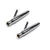 2x Craftride Exhaust Pot Tapered Motorcycle Muffler for Caferacer and Custombikes Chrome