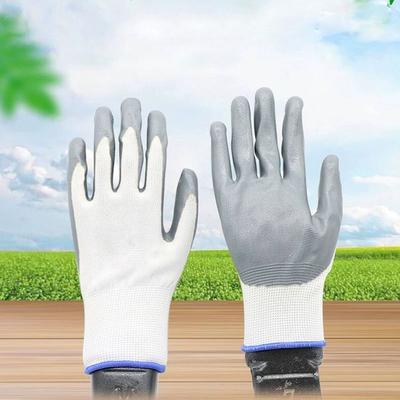 Thickened Wear-resistant Non-slip Nitrile Gloves for Labor Protection Construction Work Maintenance Safety Security Protection