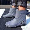 Men's Waterproof Low Top Rubber Shoes And Rain Boots