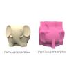 Succulent Plant Silicone Mold Elephant Shaped Flower Pots Mould Practical Concrete and Gypsum Mould for Floral Planter