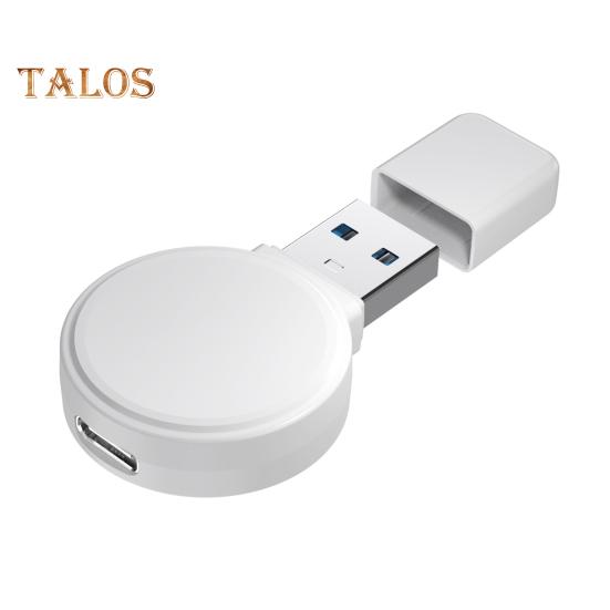 

Зарядное устройство для часов Беспроводная индукционная зарядная док-станция Компактное портативное магнитное зарядное устройство для Apple Watch USB Type-C Быстрая зарядка Двойные интерфейсы белый