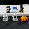 Resin Ghost Pumpkin Miniature Figurine Mini Halloween Fairy DIY Resin Craft  Car Decor