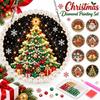 DIY Craft Christmas Diamond Painting Set 5D Xmas Acrylic Pendant Creative Pearl Painting Kit  Gift