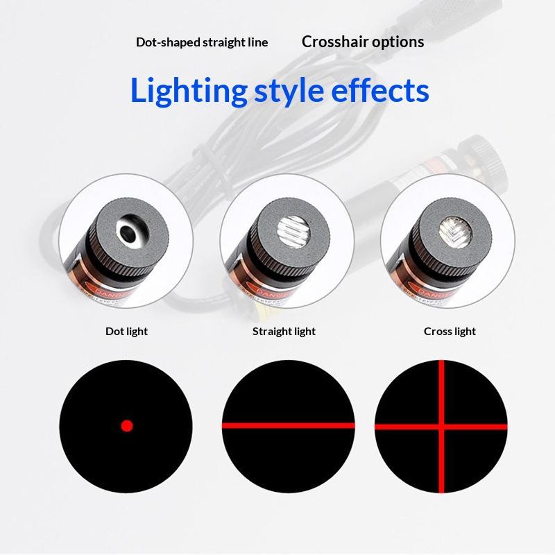 1Pcs Red Night Lamp Eu/Us Plug Laser Infrared Sewing Machine Position Light Magnetic Mounted For Factory Drills Lathes