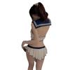 Sailor Temptation: Open Crotch Student Lingerie Costume 2210